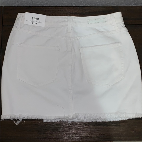 denim white skirt - Picture 2 of 3